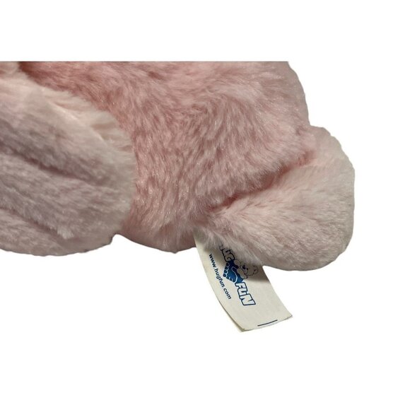 Hugfun Pink Flamingo Bird Sparkle Eyes Plush Stuffed Animal 14" - Picture 4 of 5